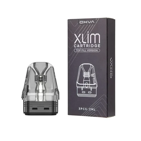 OXVA XLIM V3 升級版小蠻牛空煙彈 2ml 正版 OXVA 小蠻牛空煙彈 XLIM V3 升級版替換倉特寫,展示 2ml 容量、透明倉體結構與頂部填充設計,高效能 Vaping 耗材